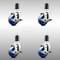 Service Caster 3 Inch 316SS Solid Poly Swivel 1-5/8 Inch Expanding Stem Caster Set Brake SCC SCC-SS316EX20S314-SPUS-TLB-158-4 - alternate 2